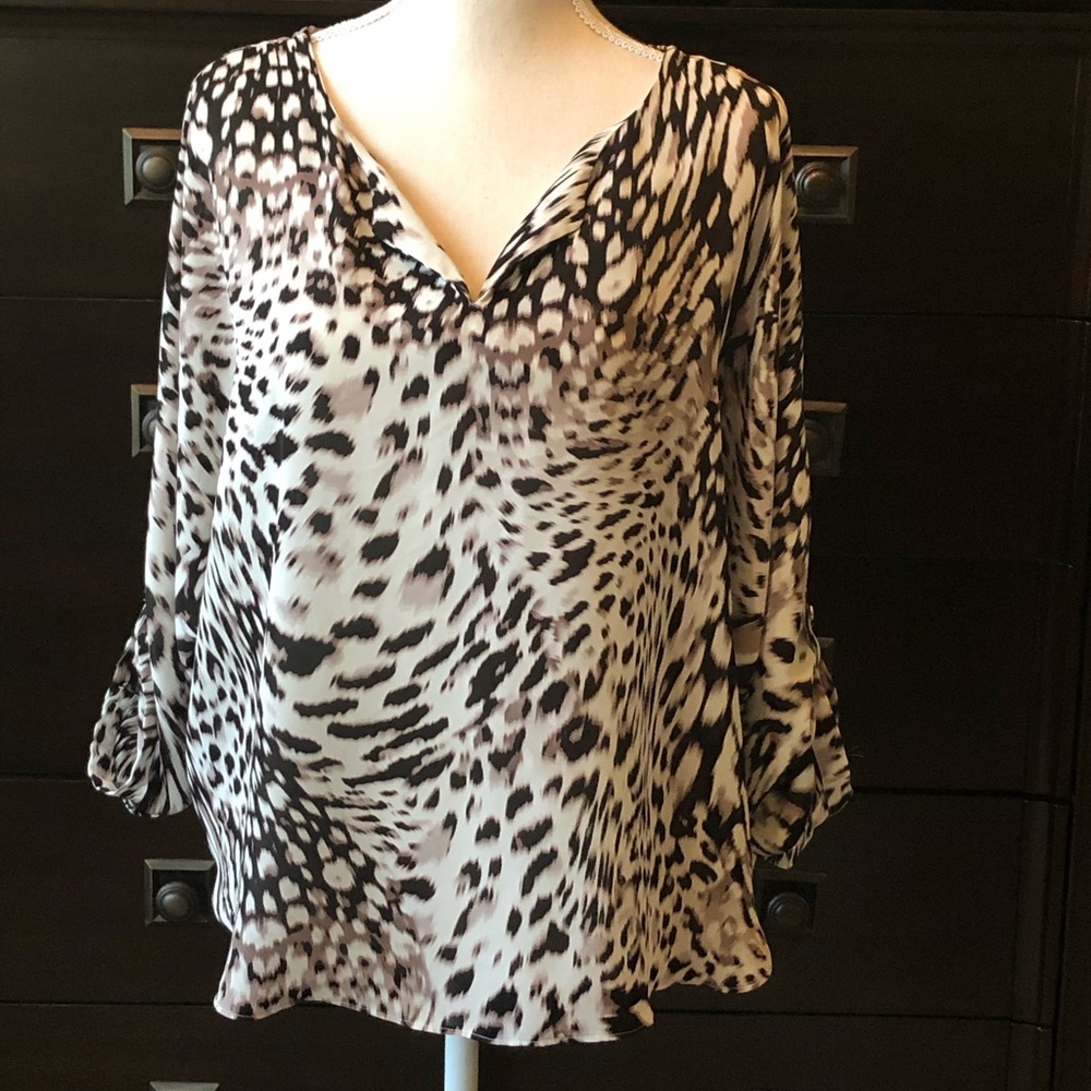 Jennifer Lopez blouse, cheetah print size large